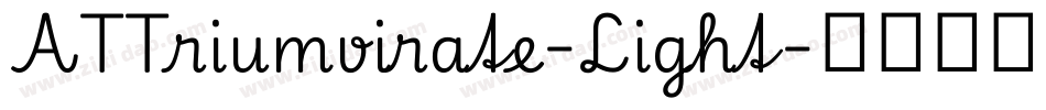 ATTriumvirate-Light字体转换