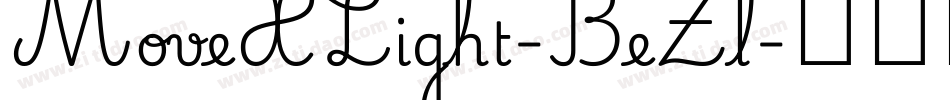 MoveXLight-BeZl字体转换