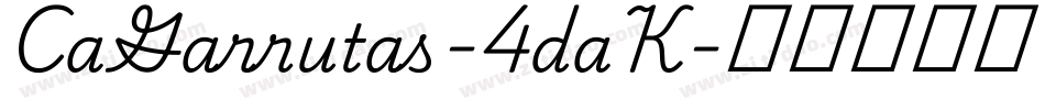 CaGarrutas-4daK字体转换