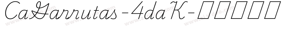 CaGarrutas-4daK字体转换