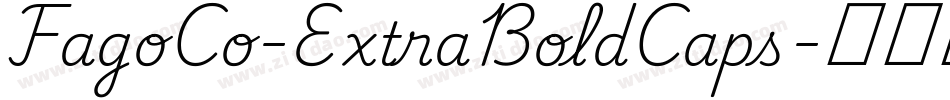 FagoCo-ExtraBoldCaps字体转换