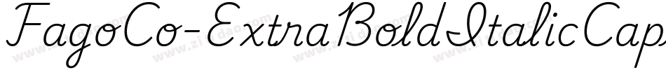 FagoCo-ExtraBoldItalicCaps字体转换