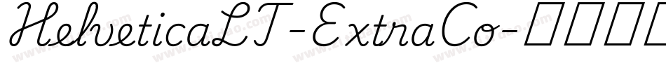 HelveticaLT-ExtraCo字体转换