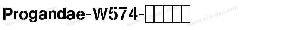 Progandae-W574字体转换