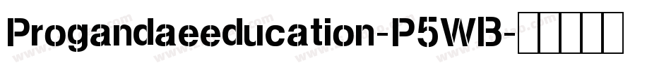Progandaeeducation-P5WB字体转换