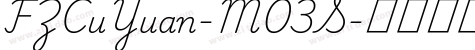 FZCuYuan-M03S字体转换