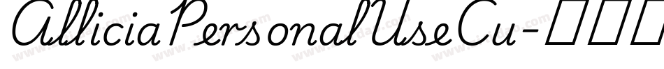 AlliciaPersonalUseCu字体转换