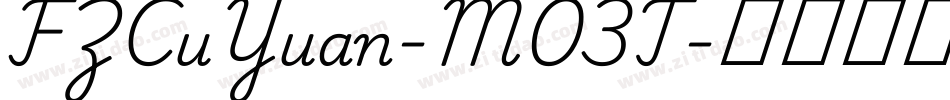 FZCuYuan-M03T字体转换