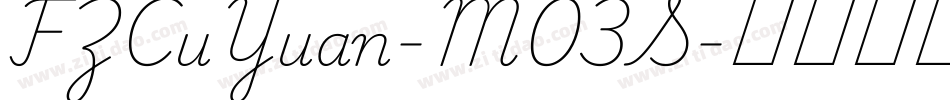 FZCuYuan-M03S字体转换