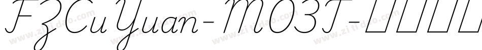 FZCuYuan-M03T字体转换