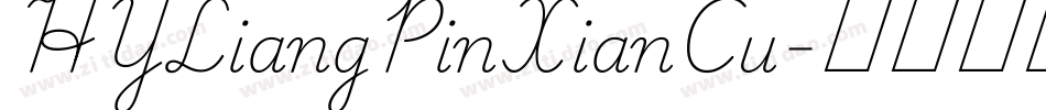 HYLiangPinXianCu字体转换