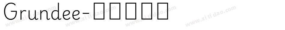 Grundee字体转换