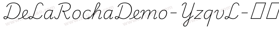DeLaRochaDemo-YzqvL字体转换
