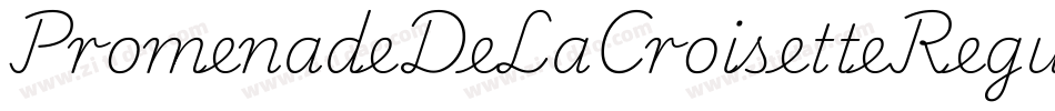 PromenadeDeLaCroisetteRegular-8MOOZ字体转换