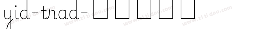 yid-trad字体转换