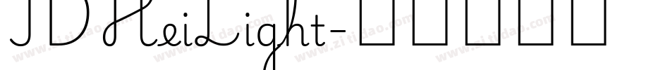 IDHeiLight字体转换