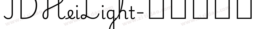 IDHeiLight字体转换