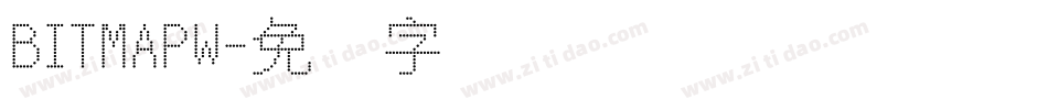 BITMAPW字体转换