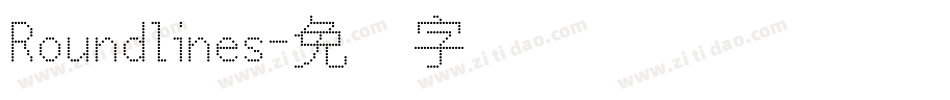Roundlines字体转换