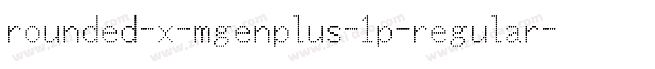 rounded-x-mgenplus-1p-regular字体转换