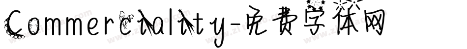 Commerciality字体转换