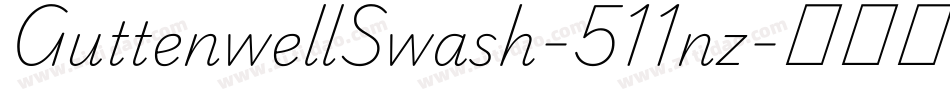 GuttenwellSwash-511nz字体转换