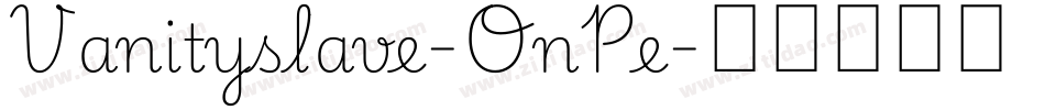 Vanityslave-OnPe字体转换