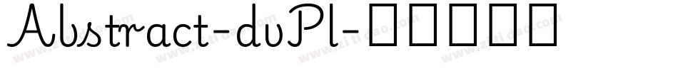 Abstract-dvPl字体转换