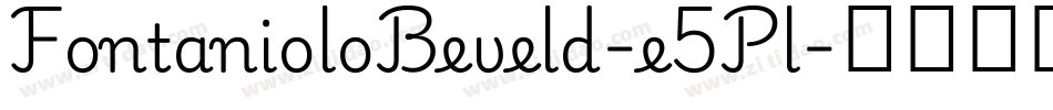 FontanioloBeveld-e5Pl字体转换