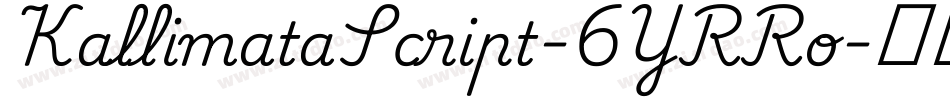 KallimataScript-6YRRo字体转换