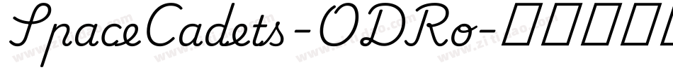SpaceCadets-ODRo字体转换