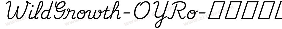 WildGrowth-OYRo字体转换
