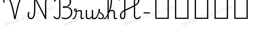 VNBrushH字体转换