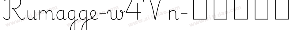 Rumagge-w4Vn字体转换