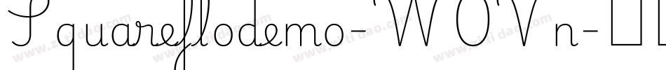 Squareflodemo-W0Vn字体转换