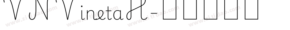 VNVinetaH字体转换