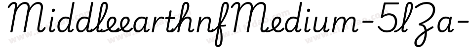 MiddleearthnfMedium-5lZa字体转换