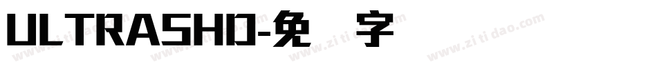 ULTRASHD字体转换
