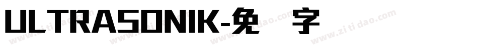 ULTRASONIK字体转换