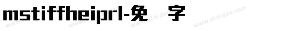 mstiffheiprl字体转换