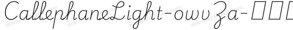 CallephaneLight-owvZa字体转换