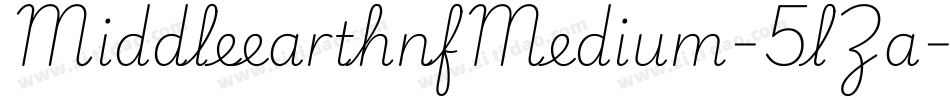 MiddleearthnfMedium-5lZa字体转换