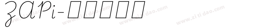 ZAPi字体转换