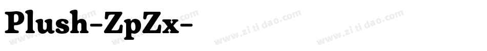Plush-ZpZx字体转换