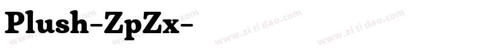 Plush-ZpZx字体转换