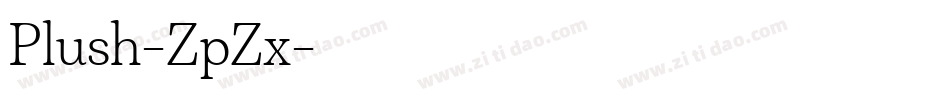 Plush-ZpZx字体转换