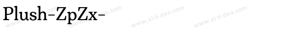 Plush-ZpZx字体转换