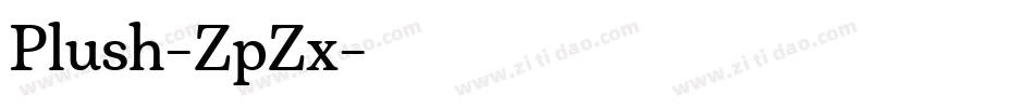 Plush-ZpZx字体转换