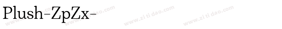 Plush-ZpZx字体转换