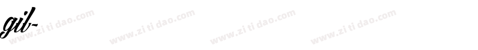 gil字体转换